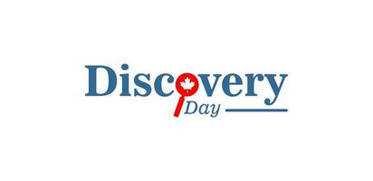 Discovery Day in Canada vector