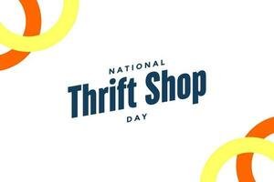 national thrift shop day vector