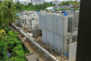 construcción residencial nuevo casa con prefabricación sistema en Progreso a edificio sitio, prefabricado foto