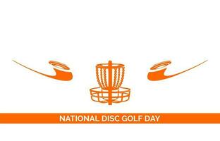 National Disc Golf Day vector