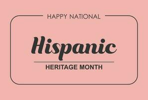 hispanic heritage month vector