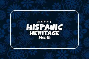 hispanic heritage month vector