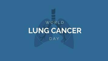 world lung cancer day vector