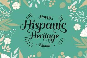 hispanic heritage month vector