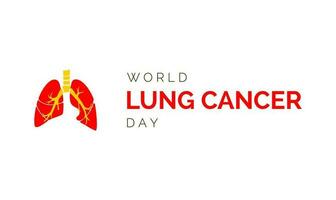 world lung cancer day vector