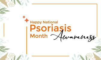 national Psoriasis Awareness Month vector