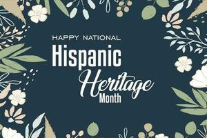 hispanic heritage month vector