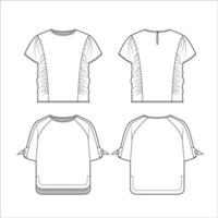 Ladies Tops, T-shirt, Shirt Vector Template