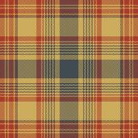 Red blue tartan fabric texture seamless pattern. Vector illustration.