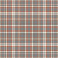 Plaid seamless pattern. Vector background of textile ornament. Flat fabric design.