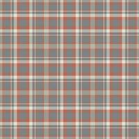 Plaid seamless pattern. Vector background of textile ornament. Flat fabric design.