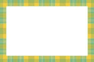Vintage frame vector. Scottish border pattern retro style. Tartan plaid ornament. vector