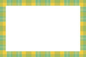 Vintage frame vector. Scottish border pattern retro style. Tartan plaid ornament. vector