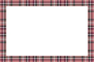 Vintage frame vector. Scottish border pattern retro style. Tartan plaid ornament. vector