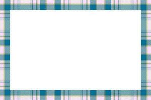 Vintage frame vector. Scottish border pattern retro style. Tartan plaid ornament. vector