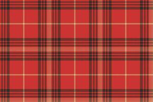 Check red tartan seamless pattern vector