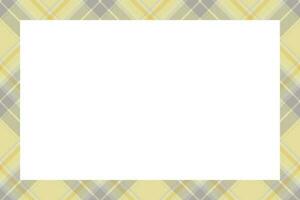 Vintage frame vector. Scottish border pattern retro style. Tartan plaid ornament. vector