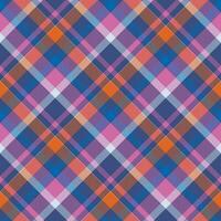 vector de patrón de cuadros sin costuras de tartán escocia. tela de fondo retro. textura geométrica cuadrada de color de verificación vintage.