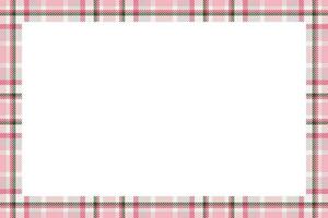 Vintage frame vector. Scottish border pattern retro style. Tartan plaid ornament. vector