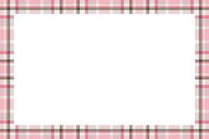 Vintage frame vector. Scottish border pattern retro style. Tartan plaid ornament. vector