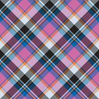 Tartan scotland seamless plaid pattern vector. Retro background fabric. Vintage check color square geometric texture. vector