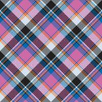 Tartan scotland seamless plaid pattern vector. Retro background fabric. Vintage check color square geometric texture. vector