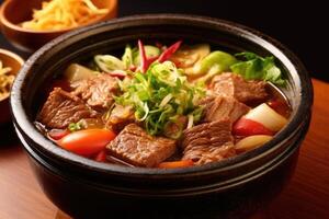 sukiyaki japanese Food Photography AI Generated photo