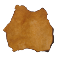 marron brûlé papier coupé png