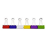 colorato raccoglitore clip ritagliare metallo stazionario png