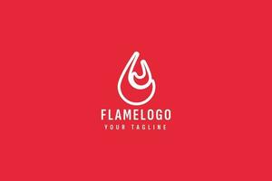 flame logo vector icon illustration