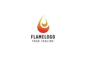 fuego logo vector icono ilustración