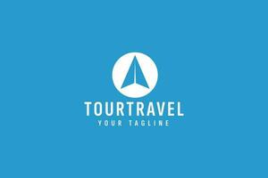 tour and travel logo vector icon illustration