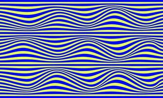 Seamless wavy line pattern abstract background with yellow and blue colour vector