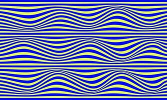 Seamless wavy line pattern abstract background with yellow and blue colour vector