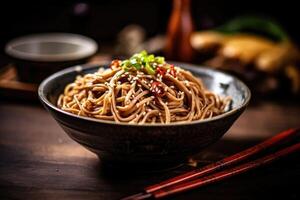 soba japanese photography Food Photography AI Generated photo