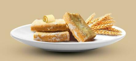 Sweet Toast crunchy rusk or toast for healthy life photo