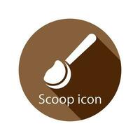 scoop icon vector