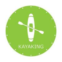 kayaking icon vector