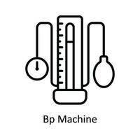 Bp Machine Vector  outline Icon Design illustration. Pharmacy  Symbol on White background EPS 10 File