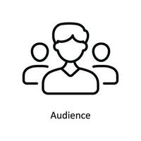 Audience Vector  outline Icon Design illustration. Product Management Symbol on White background EPS 10 File