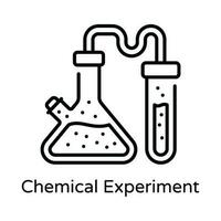 Chemical Experiment Vector  outline Icon Design illustration. Astrology And Zodiac Signs Symbol on White background EPS 10 File