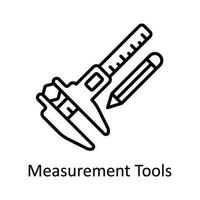 Measurement Tools Vector  outline Icon Design illustration. Home Repair And Maintenance Symbol on White background EPS 10 File