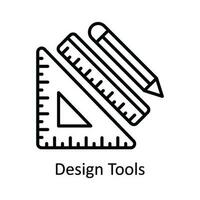 Design Tools Vector  outline Icon Design illustration. Smart Industries Symbol on White background EPS 10 File