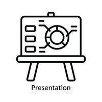 Presentation Vector  outline Icon Design illustration. Product Management Symbol on White background EPS 10 File