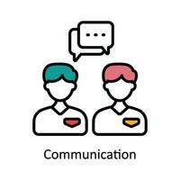 Communication Vector Fill outline Icon Design illustration. Product Management Symbol on White background EPS 10 File