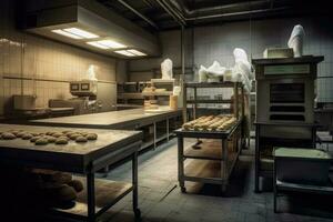 stock photo of inside bakery AI Generated