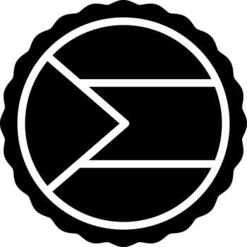 solid icon for palestinian vector