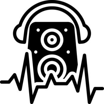 sólido icono para golpear vector