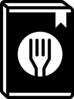 solid icon for recipe vector