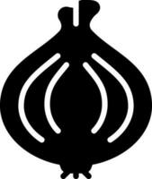 solid icon for onion vector